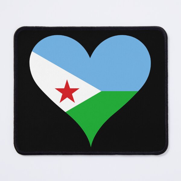 Item preview, Djibouti Heart Flag - Unité, Égalité, Paix designed and sold by NTGUILTY.