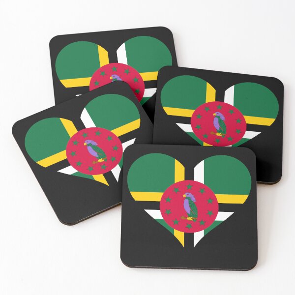 Item preview, Dominica Heart Flag - After God is the Earth designed and sold by NTGUILTY.