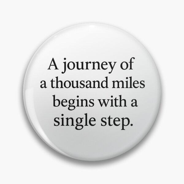 Item preview, "A journey of a thousand miles begins with a single step." — Lao Tzu designed and sold by ChernivtsiSkoda.