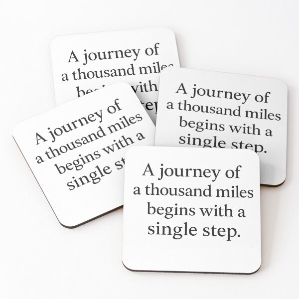 Item preview, "A journey of a thousand miles begins with a single step." — Lao Tzu designed and sold by ChernivtsiSkoda.
