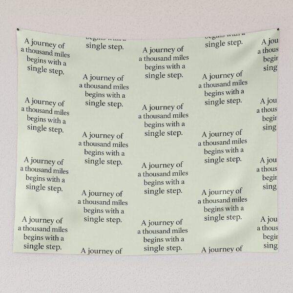 Item preview, "A journey of a thousand miles begins with a single step." — Lao Tzu designed and sold by ChernivtsiSkoda.
