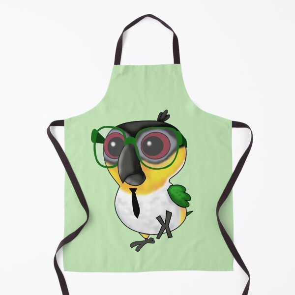 Item preview, Nerdy Birdy: Black Headed Caique designed and sold by VivianRosalee.