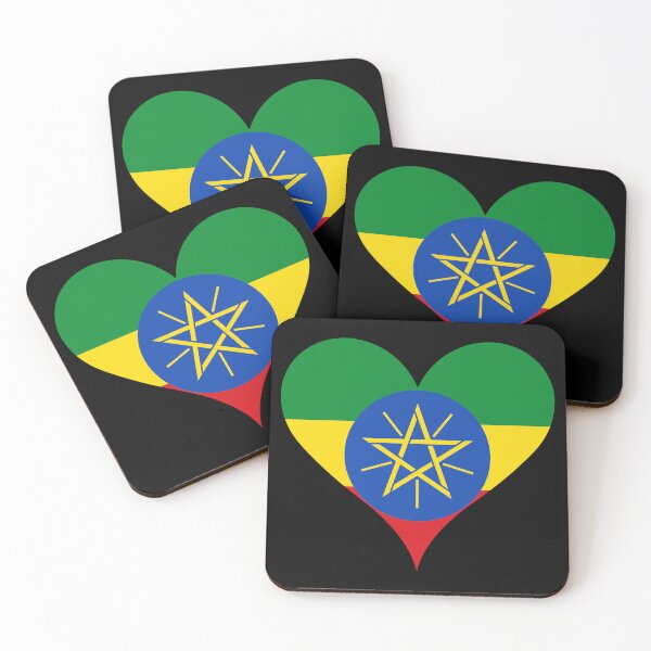 Item preview, Ethiopia Heart Flag - Unity, Equality, Peace designed and sold by NTGUILTY.