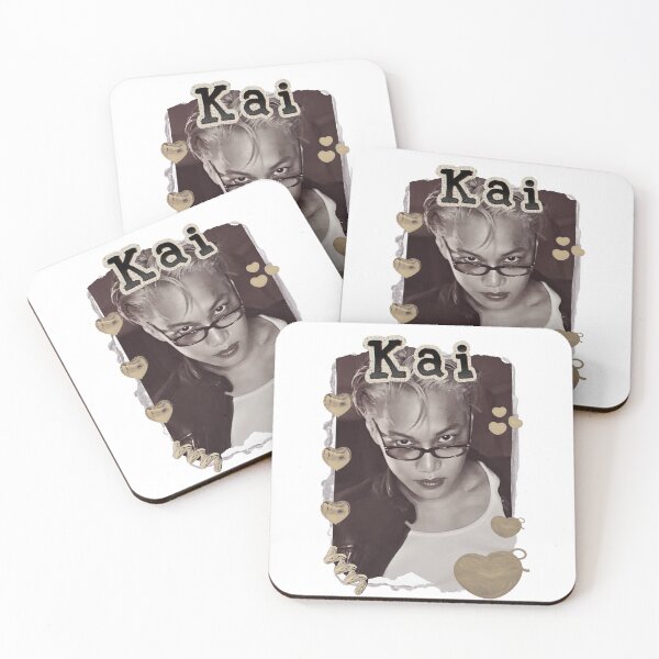 Item preview, Kai from EXO Kpop Soloist Scrapbook Collage Cozy Y2K Vintage Design designed and sold by HELL0WBELLO.