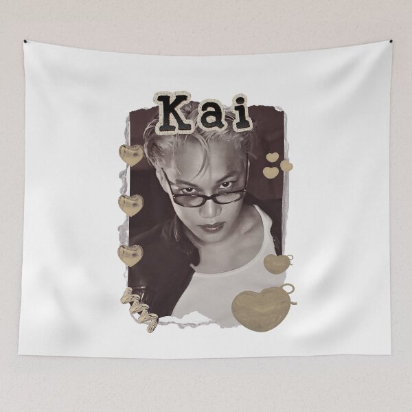 Item preview, Kai from EXO Kpop Soloist Scrapbook Collage Cozy Y2K Vintage Design designed and sold by HELL0WBELLO.