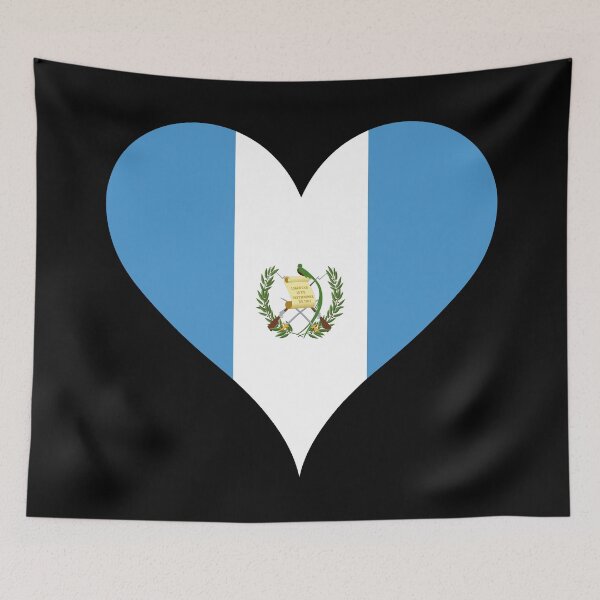 Item preview, Guatemala Heart Flag - Peace and Liberty designed and sold by NTGUILTY.
