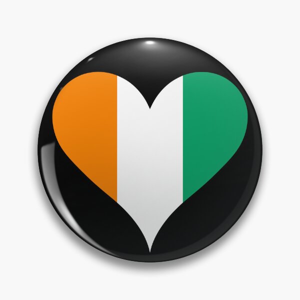 Item preview, Ivory Coast Heart Flag - Unity, Peace, and Hope designed and sold by NTGUILTY.