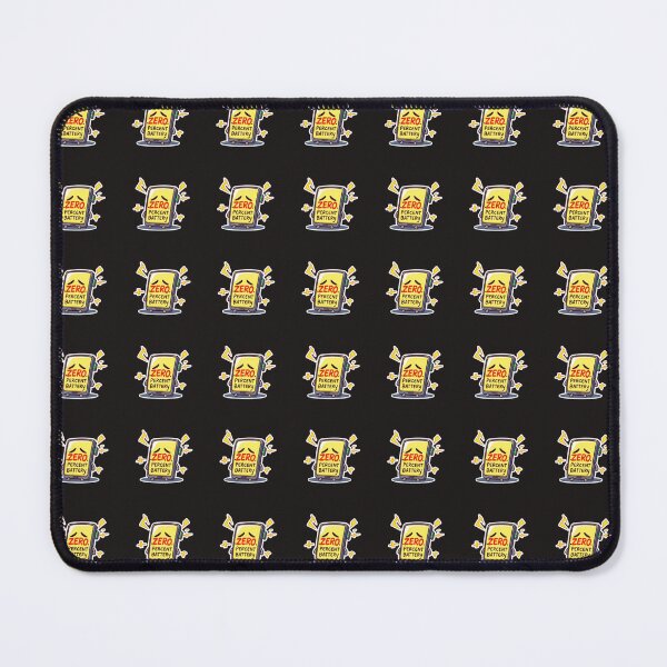 Item preview, Zero Percent Battery  Funny Exhaustion Sticker designed and sold by Artistry76.