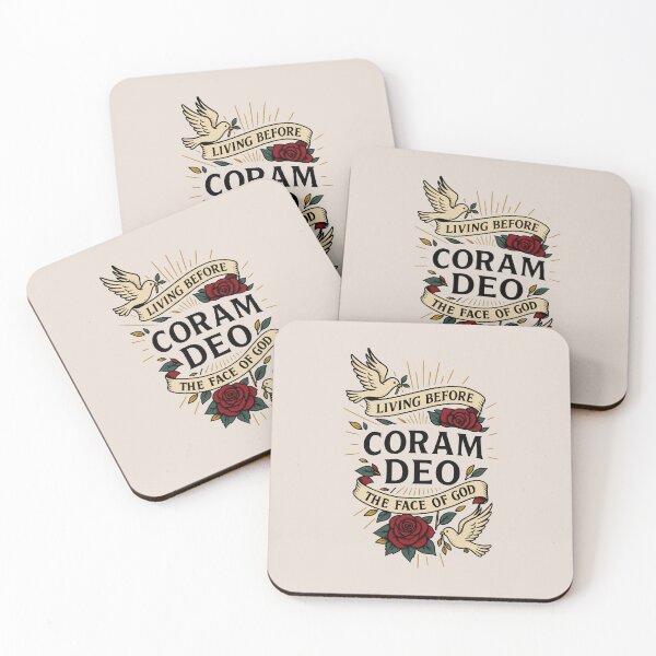 Item preview, CORAM DEO - LIVING BEFORE THE FACE OF GOD - Black Lettering designed and sold by Glory After Tears.