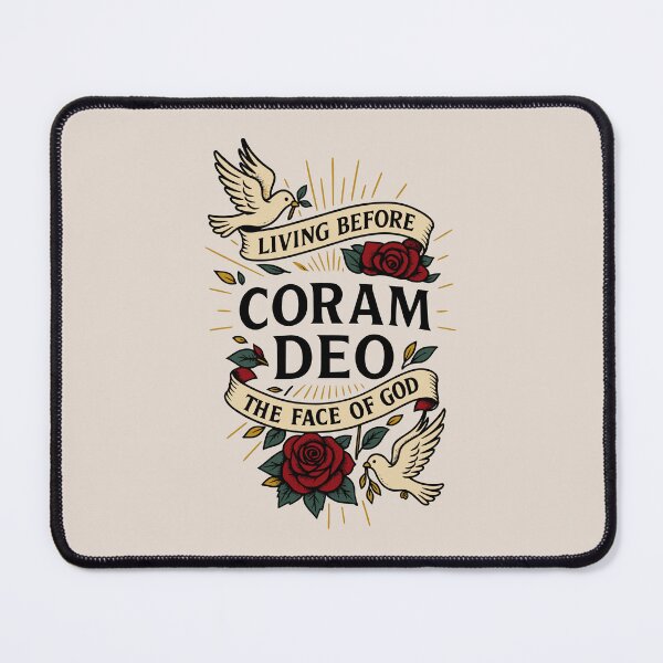 Item preview, CORAM DEO - LIVING BEFORE THE FACE OF GOD - Black Lettering designed and sold by Glory After Tears.
