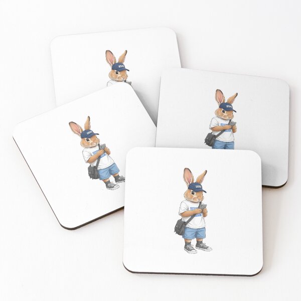 Item preview, Rabbit holding phone designed and sold by TeeARTHY.
