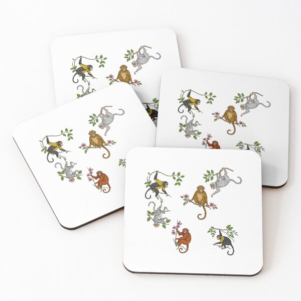 Item preview, Monkeys Hanging from Branches designed and sold by TeeARTHY.