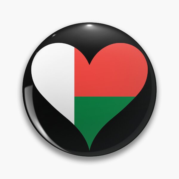 Item preview, Madagascar Heart Flag - Purity, Sovereignty, and Hope designed and sold by NTGUILTY.