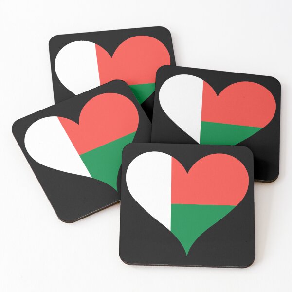 Item preview, Madagascar Heart Flag - Purity, Sovereignty, and Hope designed and sold by NTGUILTY.