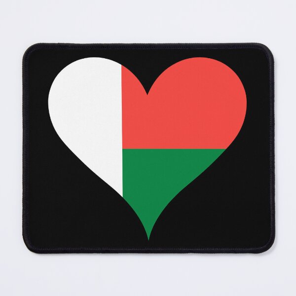 Item preview, Madagascar Heart Flag - Purity, Sovereignty, and Hope designed and sold by NTGUILTY.