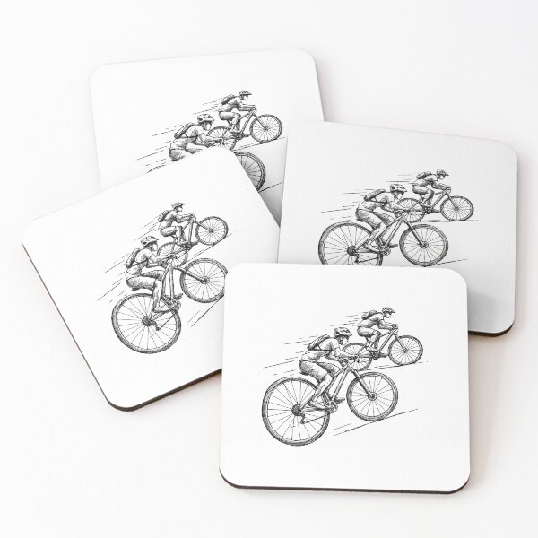Item preview, Skeletons Riding Tandem Bicycle designed and sold by TeeARTHY.