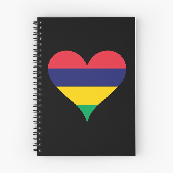 Item preview, Mauritius Heart Flag - The Four Bands designed and sold by NTGUILTY.