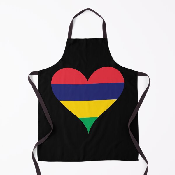 Item preview, Mauritius Heart Flag - The Four Bands designed and sold by NTGUILTY.