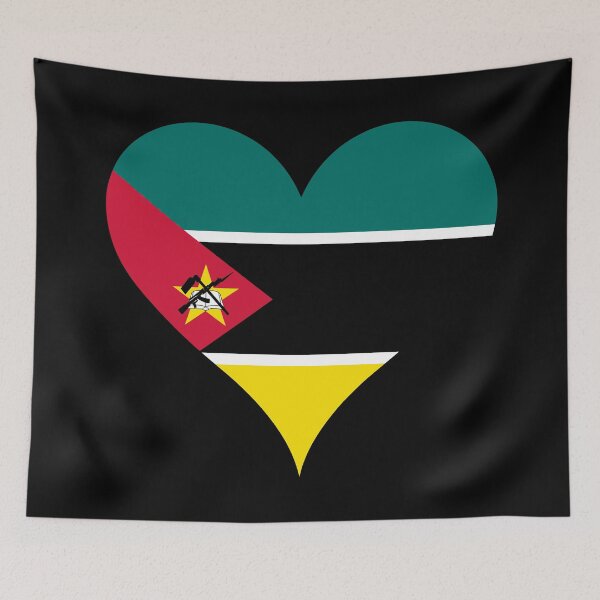 Item preview, Mozambique Heart Flag - Defense and Vigilance designed and sold by NTGUILTY.