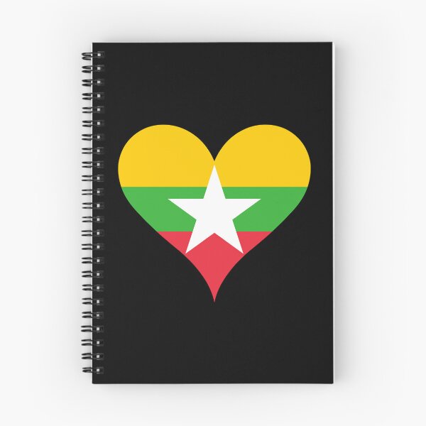 Item preview, Myanmar Heart Flag - Solidarity, Peace, Courage designed and sold by NTGUILTY.