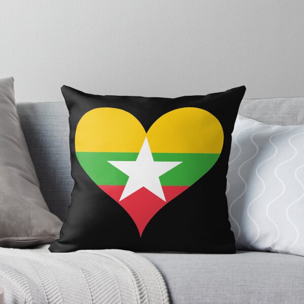 Item preview, Myanmar Heart Flag - Solidarity, Peace, Courage designed and sold by NTGUILTY.