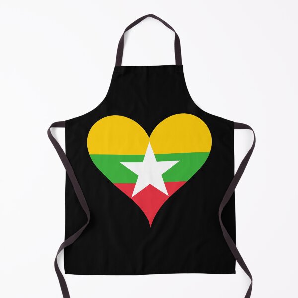 Item preview, Myanmar Heart Flag - Solidarity, Peace, Courage designed and sold by NTGUILTY.