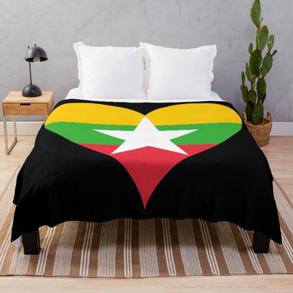 Item preview, Myanmar Heart Flag - Solidarity, Peace, Courage designed and sold by NTGUILTY.