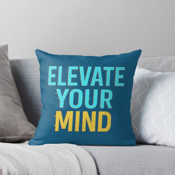 Item preview, Elevate Your Mind Neon Glow Design glitch designed and sold by ArtComixHaven.
