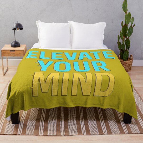 Item preview, Elevate Your Mind Neon Glow Design glitch designed and sold by ArtComixHaven.