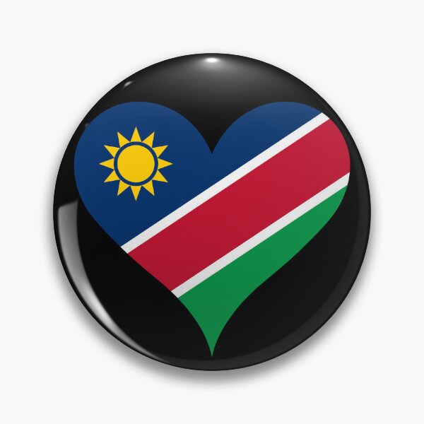 Item preview, Bandera del Corazón de Namibia: Unidad, Libertad y Justicia designed and sold by NTGUILTY.