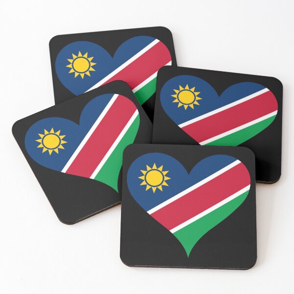 Item preview, Namibia Heart Flag - Unity, Liberty, Justice designed and sold by NTGUILTY.
