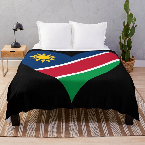 Item preview, Namibia Heart Flag - Unity, Liberty, Justice designed and sold by NTGUILTY.