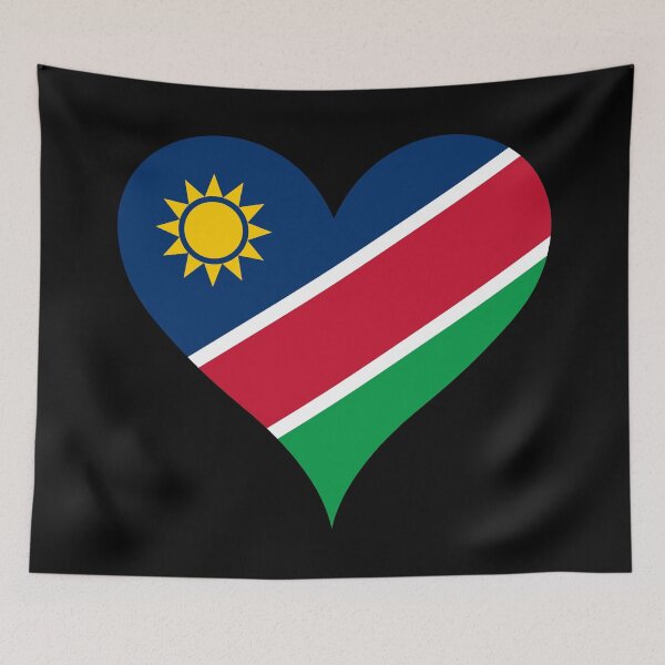 Item preview, Namibia Heart Flag - Unity, Liberty, Justice designed and sold by NTGUILTY.