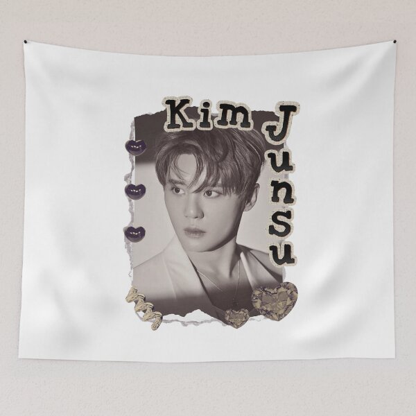 Item preview, Junsu Kpop Soloist Scrapbook Collage Cozy Y2K Vintage Design designed and sold by HELL0WBELLO.