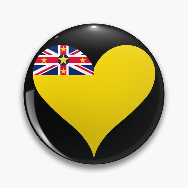 Item preview, Niue Heart Flag - The Rock of Polynesia designed and sold by NTGUILTY.