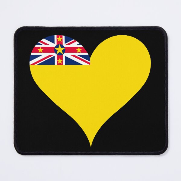 Item preview, Niue Heart Flag - The Rock of Polynesia designed and sold by NTGUILTY.