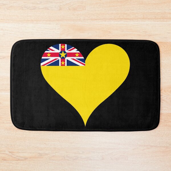 Item preview, Niue Heart Flag - The Rock of Polynesia designed and sold by NTGUILTY.