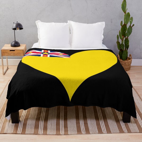 Item preview, Niue Heart Flag - The Rock of Polynesia designed and sold by NTGUILTY.
