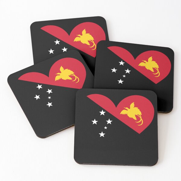 Item preview, Papua New Guinea Heart Flag - Unity in Diversity designed and sold by NTGUILTY.