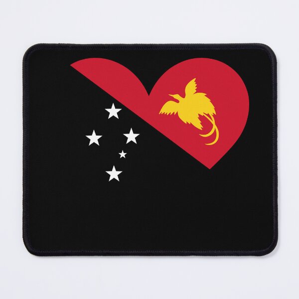 Item preview, Papua New Guinea Heart Flag - Unity in Diversity designed and sold by NTGUILTY.