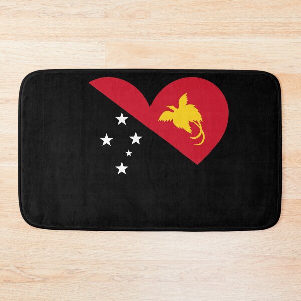 Item preview, Papua New Guinea Heart Flag - Unity in Diversity designed and sold by NTGUILTY.