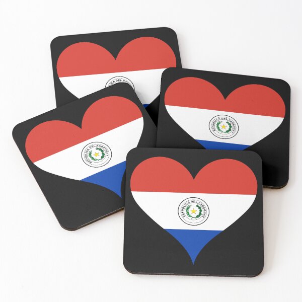 Item preview, Paraguay Heart Flag - Peace and Justice designed and sold by NTGUILTY.