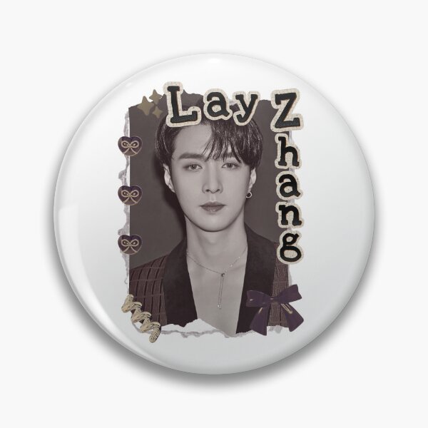 Item preview, Lay Zhang from EXO Kpop Soloist Scrapbook Collage Cozy Y2K Vintage Design designed and sold by HELL0WBELLO.