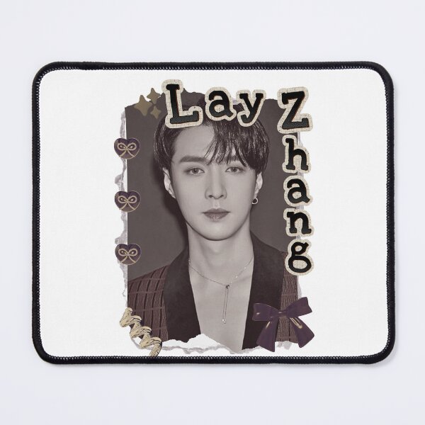 Item preview, Lay Zhang from EXO Kpop Soloist Scrapbook Collage Cozy Y2K Vintage Design designed and sold by HELL0WBELLO.