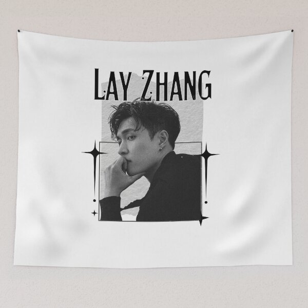 Item preview, Lay Zhang from EXOKpop Soloist Scrapbook Collage Cozy Y2K Vintage Design designed and sold by HELL0WBELLO.