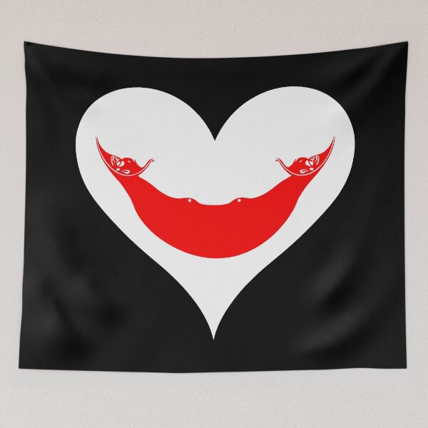 Item preview, Rapa Nui Reimiro Heart Flag - Easter Island Chile designed and sold by NTGUILTY.