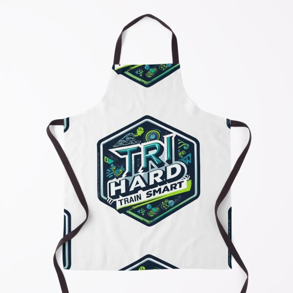 Item preview, Tri Hard, Train Smart – Motivational Triathlon Sticker designed and sold by Triathlongram.
