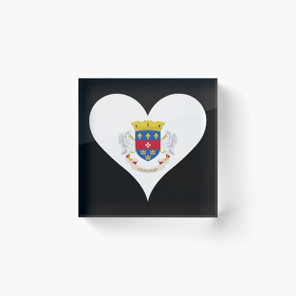 Item preview, Saint Barthélemy Heart Flag - Ouanalao Island Pride designed and sold by NTGUILTY.