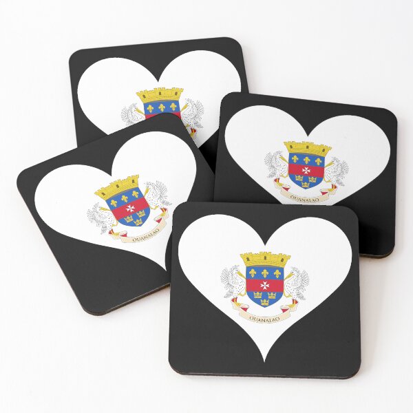 Item preview, Saint Barthélemy Heart Flag - Ouanalao Island Pride designed and sold by NTGUILTY.
