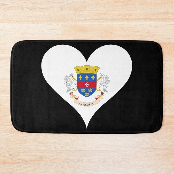Item preview, Saint Barthélemy Heart Flag - Ouanalao Island Pride designed and sold by NTGUILTY.